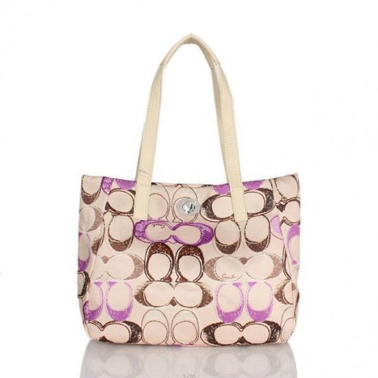 Coach Poppy Turnlock Medium Apricot Totes BWV Coach Poppy Turnlock Medium Apricot Totes BWV